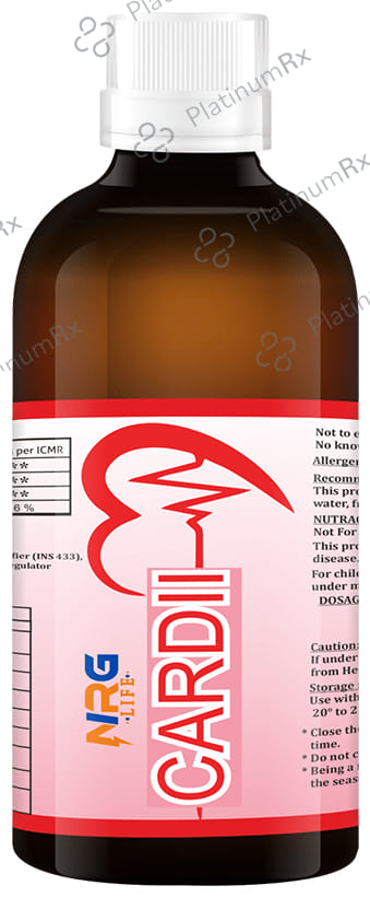 NRG Life Cardi High Strength Omega 3 Syrup Mango