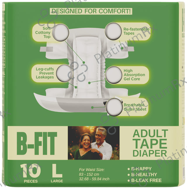 B Fit Economy Adult Diaper Large 10s