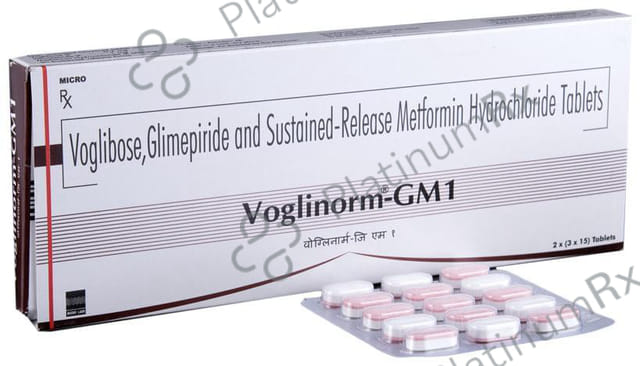 Voglinorm GM 1/500/0.2mg Tablet SR 15s