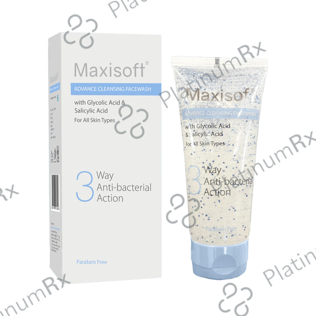 Maxisoft 3 Way Anti-Bacterial Action Advance Cleansing Face Wash (100ml Each) 1 Tube