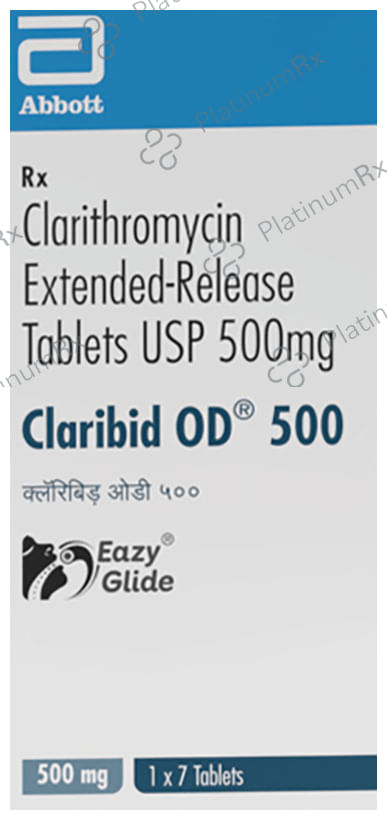 Claribid OD 500mg Tablet ER 7s