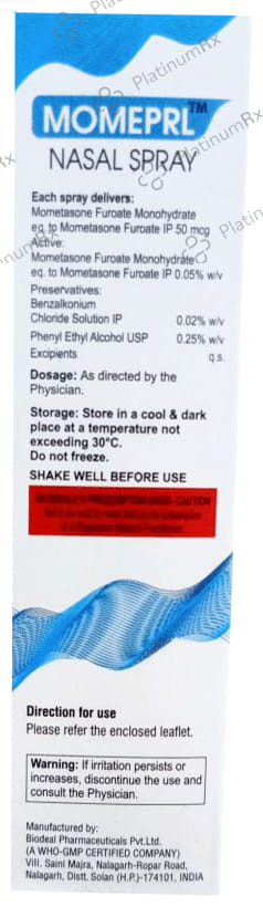 Momeprl 50mcg Nasal Spray 100MDI
