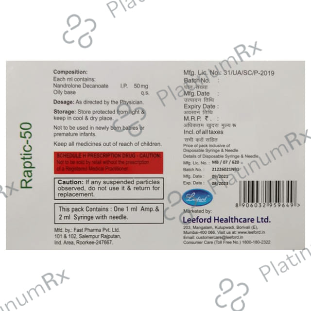 Raptic 50 Injection