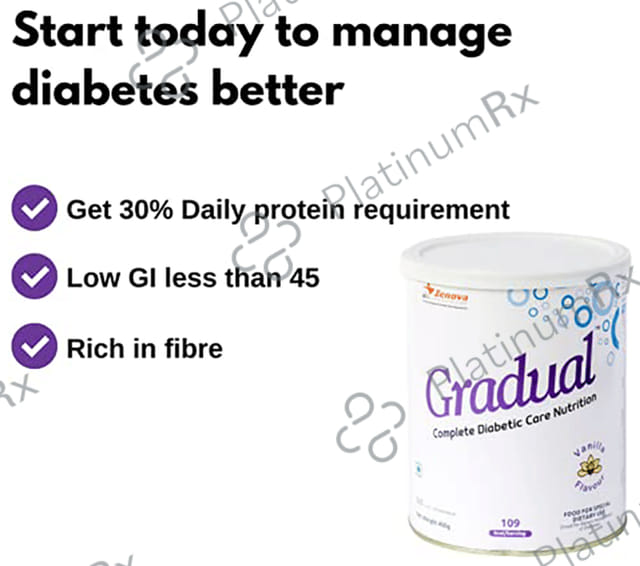 Pulse Gradual Diabetic Care Nutrition Powder Vanilla 400gm