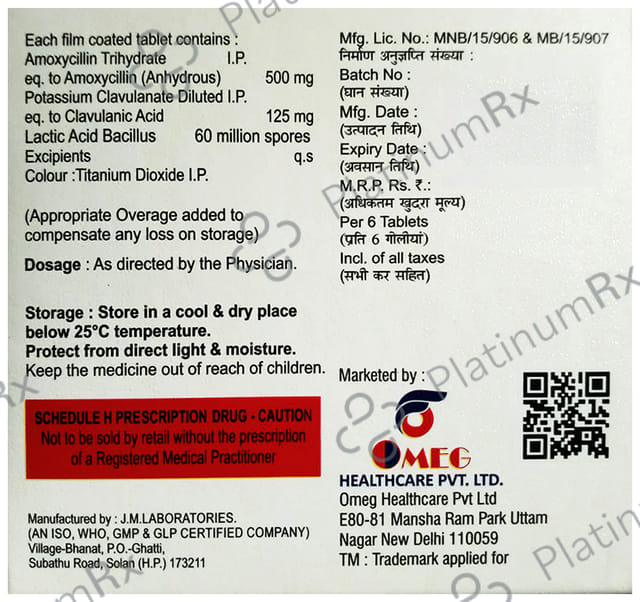 Ogclav 625 LB Tablet