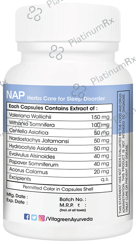 Vitagreen Nap 500mg Capsule