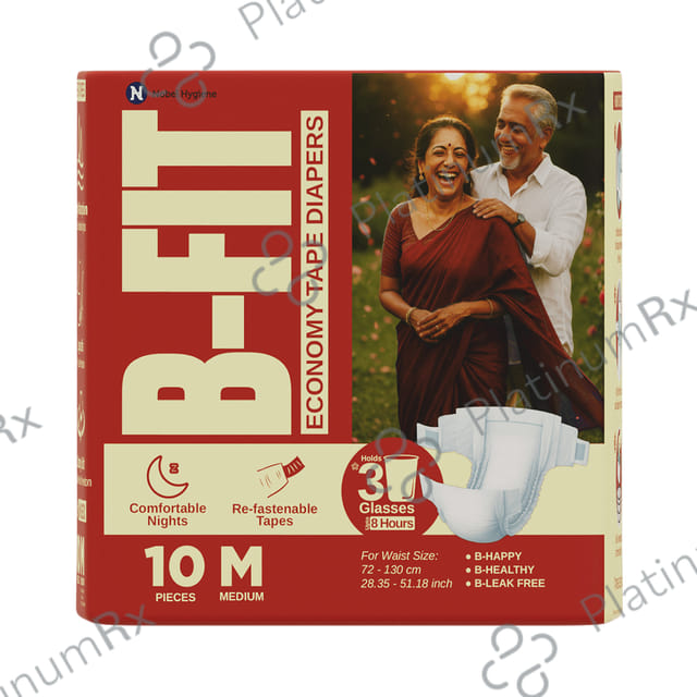 B Fit Economy Adult Diaper Medium 10s