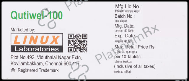 Qutiwel 100mg Tablet SR