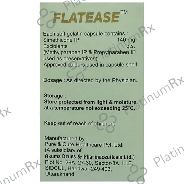 Flatease 140mg Capsule 10s