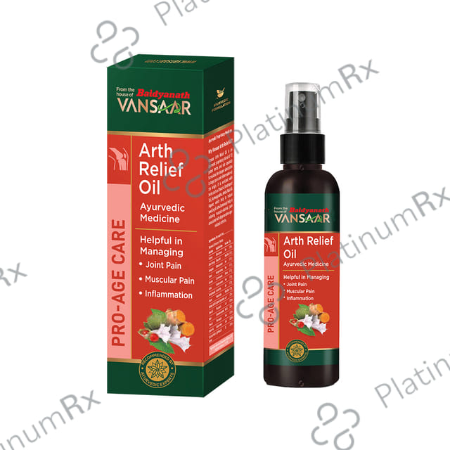 Vansaar Arth Relief Oil- Ayurvedic Joint & Muscle Pain Relief Oil 100 ml