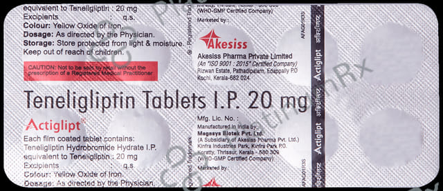 Actiglipt 20mg Tablet 10s