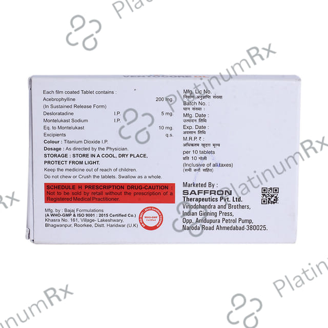 Ventocore 10 mg/5 mg/200 mg Tablet