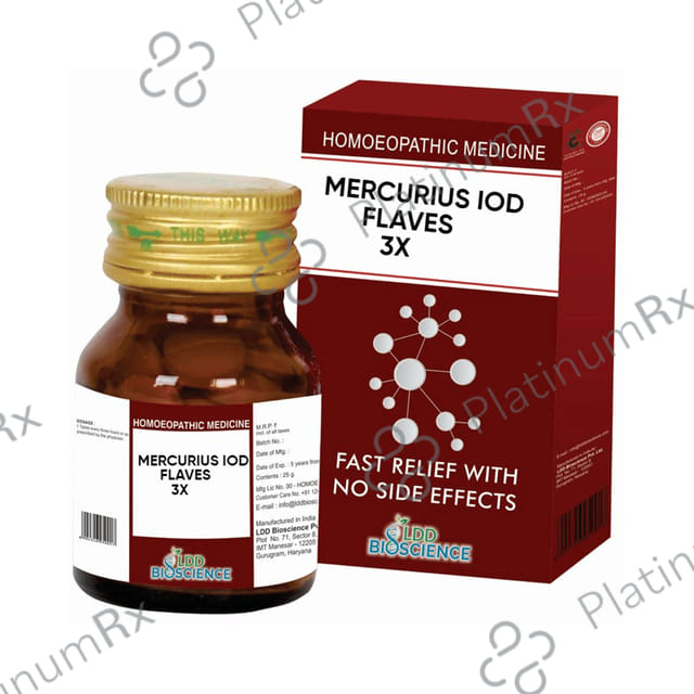 LDD Bioscience Mercurius Iod Flaves 3X 25 gm