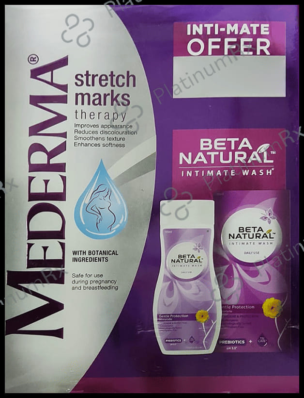 Mederma Stretch Marks Cream with Beta Natural Intimate Wash 25gm