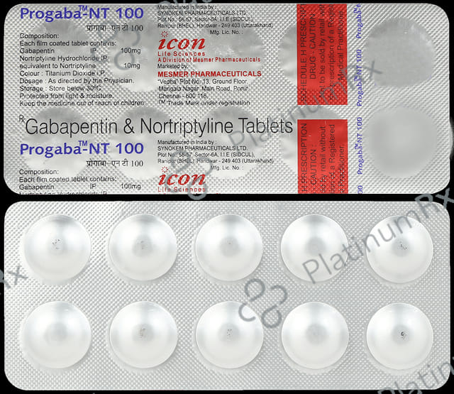 Progaba NT 100/10mg Tablet 10s