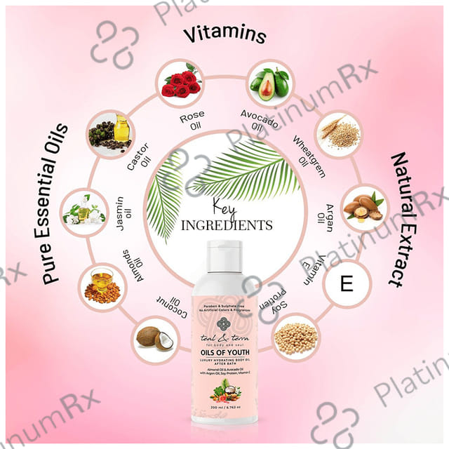 Teal & Terra Oils of Youth Luxury Hydrating Body Oil After Bath