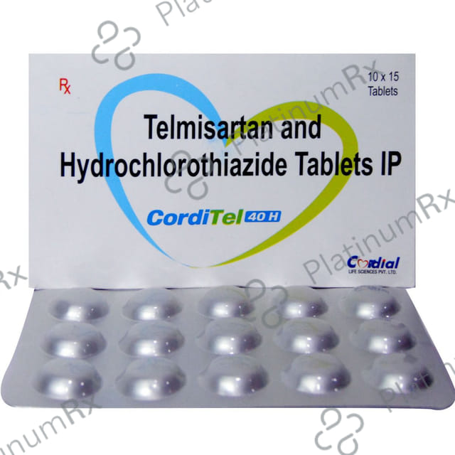 Corditel H 80mg/12.5mg Tablet 15 tablets