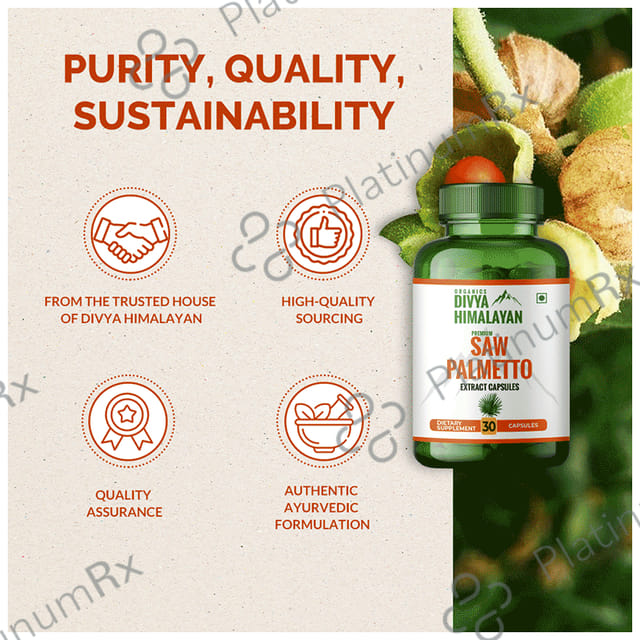 Divya Himalayan Premium Saw Plametto Capsule