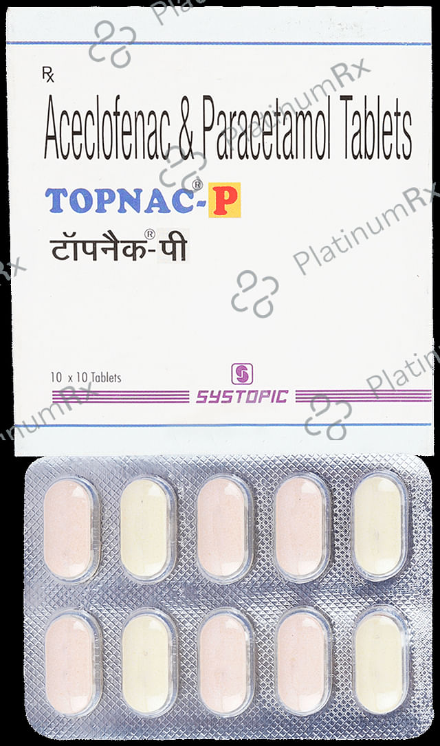 Topnac P 100/325mg Tablet 10s