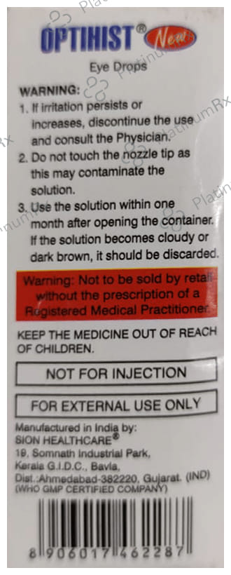 Optihist New Eye Drop 5ml