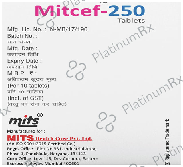 Mitcef 250mg Tablet