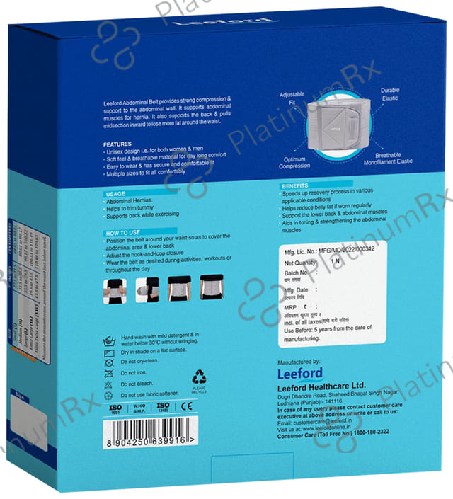 Leeford Abdominal Belt Large 1s