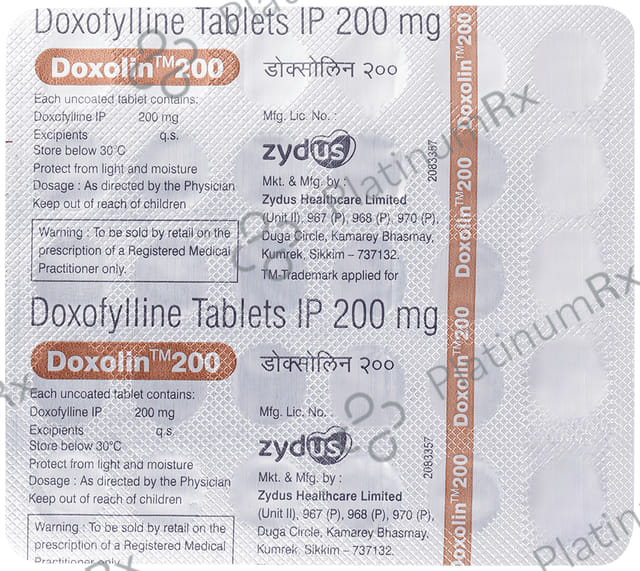Doxolin 200mg Tablet 30s