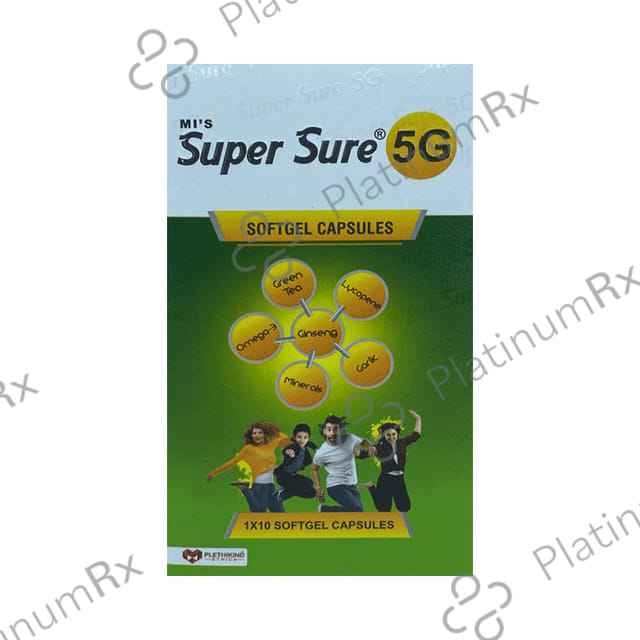 Super Sure Super Sure 5G Soft Gelatin Capsule 10s