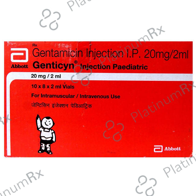 Genticyn Paediatric 20mg Injection 2ml