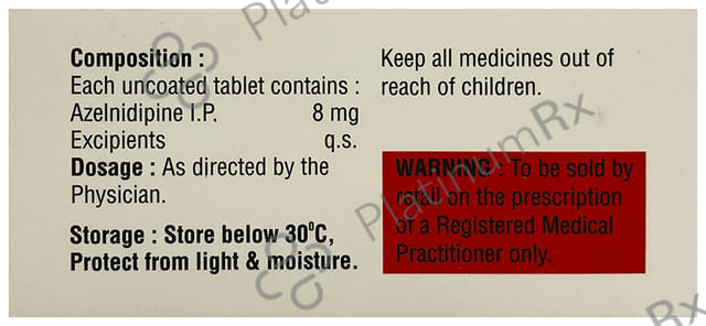 Azeldip 8mg Tablet 10s