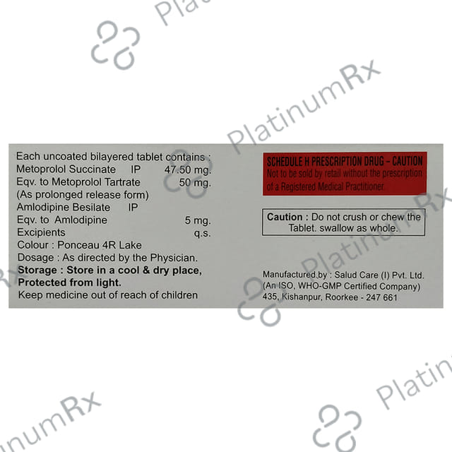 Amlocaid M 5/50mg Tablet PR 10s