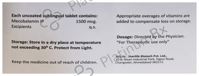 Aconerv SL 1500mcg Sublingual tablet 10s