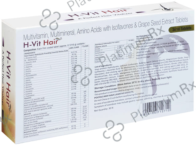 H Vit Hair Tablet 10s