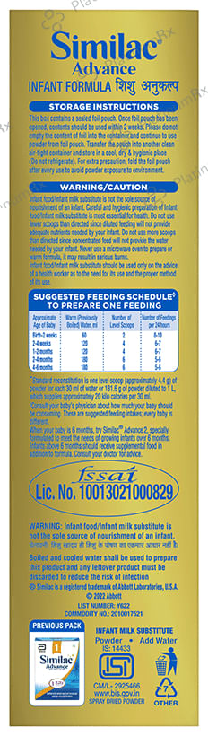 Similac Advance Stage 1 Infant Formula (Up to 6 months) Powder 400gm