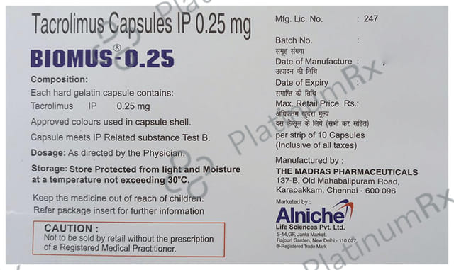 Biomus 0.25mg Capsule