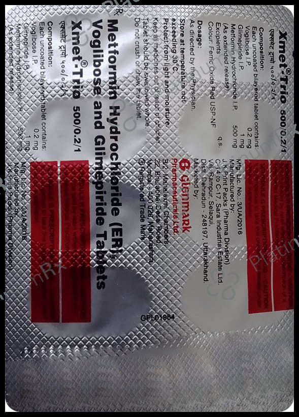 Xmet Trio 1mg Tablet ER 10s