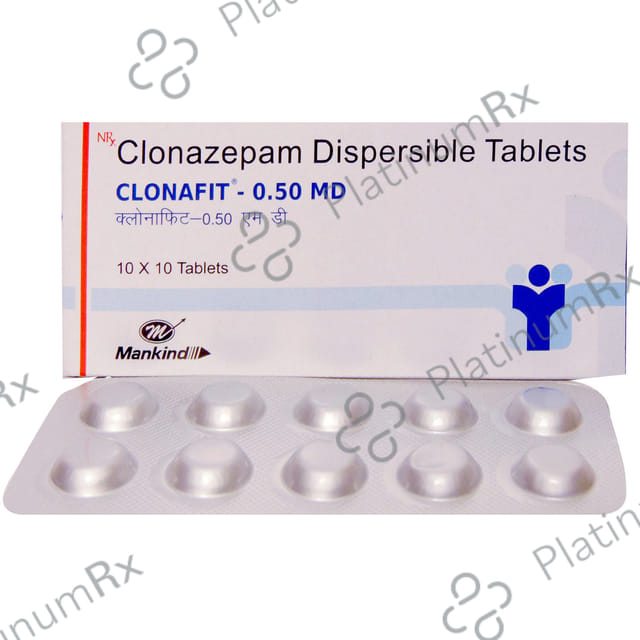 Clonafit 0.5 MD Tablet