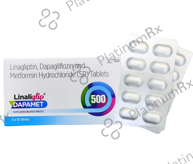 Linaliglip Dapamet 500/10/5mg Tablet 10s