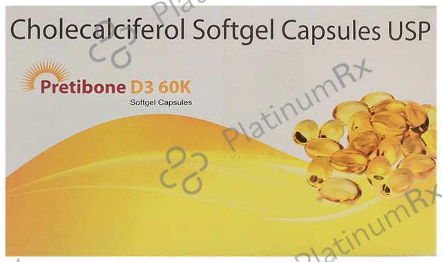 Pretibone D3 60K Softgel Capsule 4s