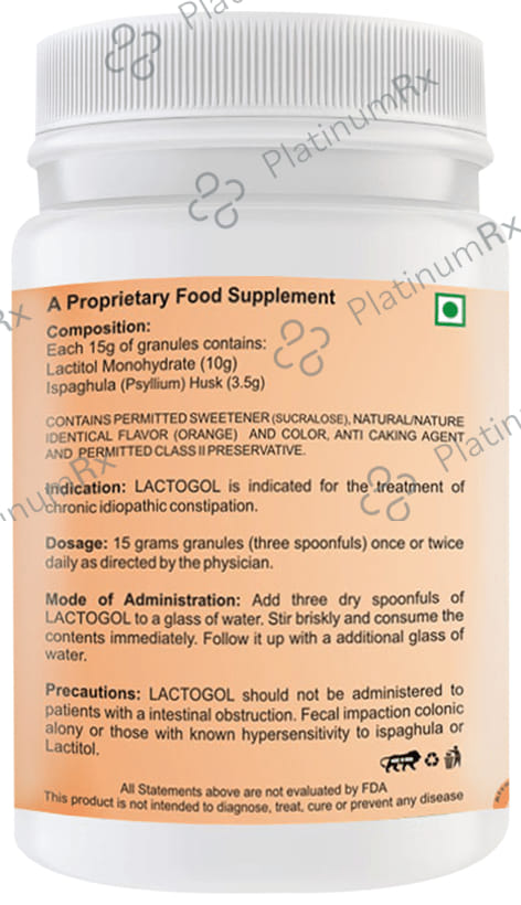 Supermucil Lactogol Orange Granules