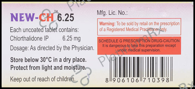 New CH 6.25mg Tablet 10s