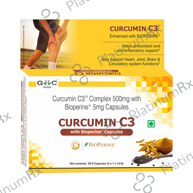 GHC Herbals Curcumin C3 with Bioperine Capsule 60 capsules