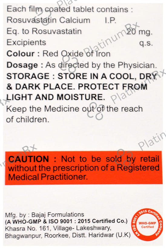 Rosusri 20mg Tablet 10s