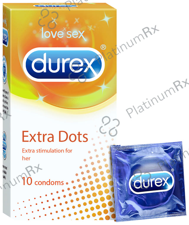 Durex Extra Dots Condom 10s