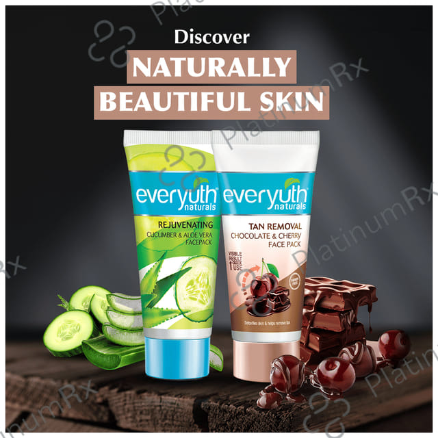 Everyuth Naturals Pure & Light Tan Removal Pack Chocolate & Cherry