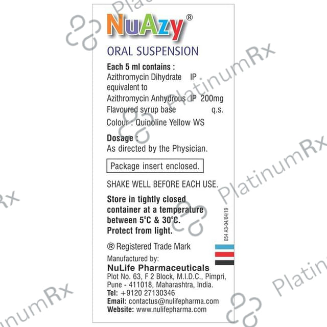 Nuazy 500mg Syrup