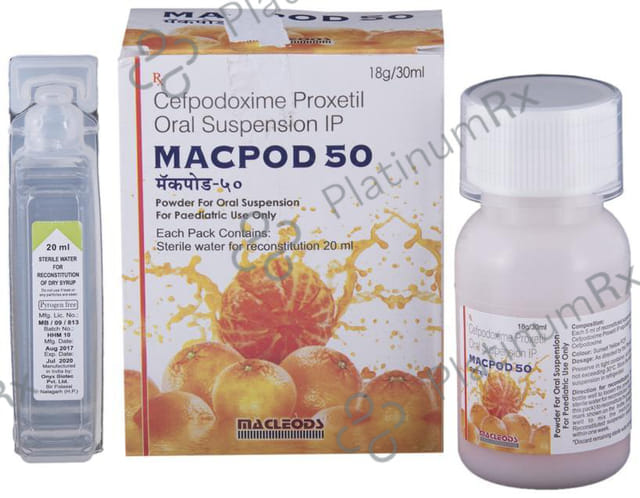 Macpod 50mg Oral Suspension 30ml