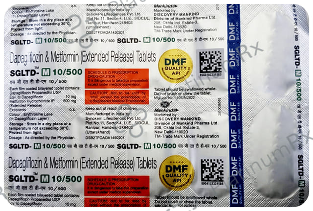 Sglt D M 10/500mg Tablet 10s