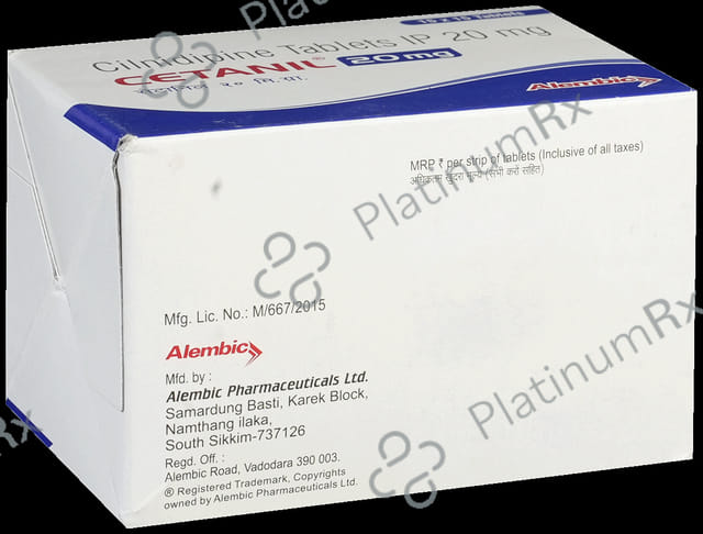 Cetanil 20mg Tablet 15s