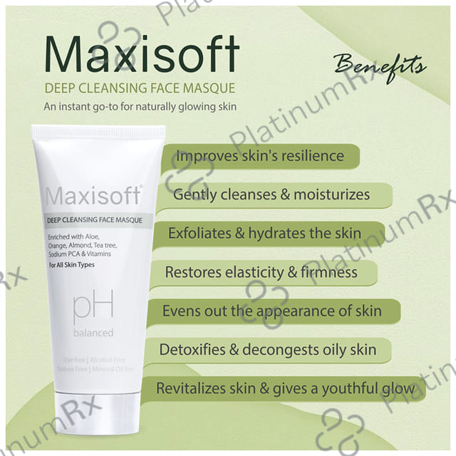 Maxisoft Deep Cleansing Face Masque (100gm Each) 2 Tubes